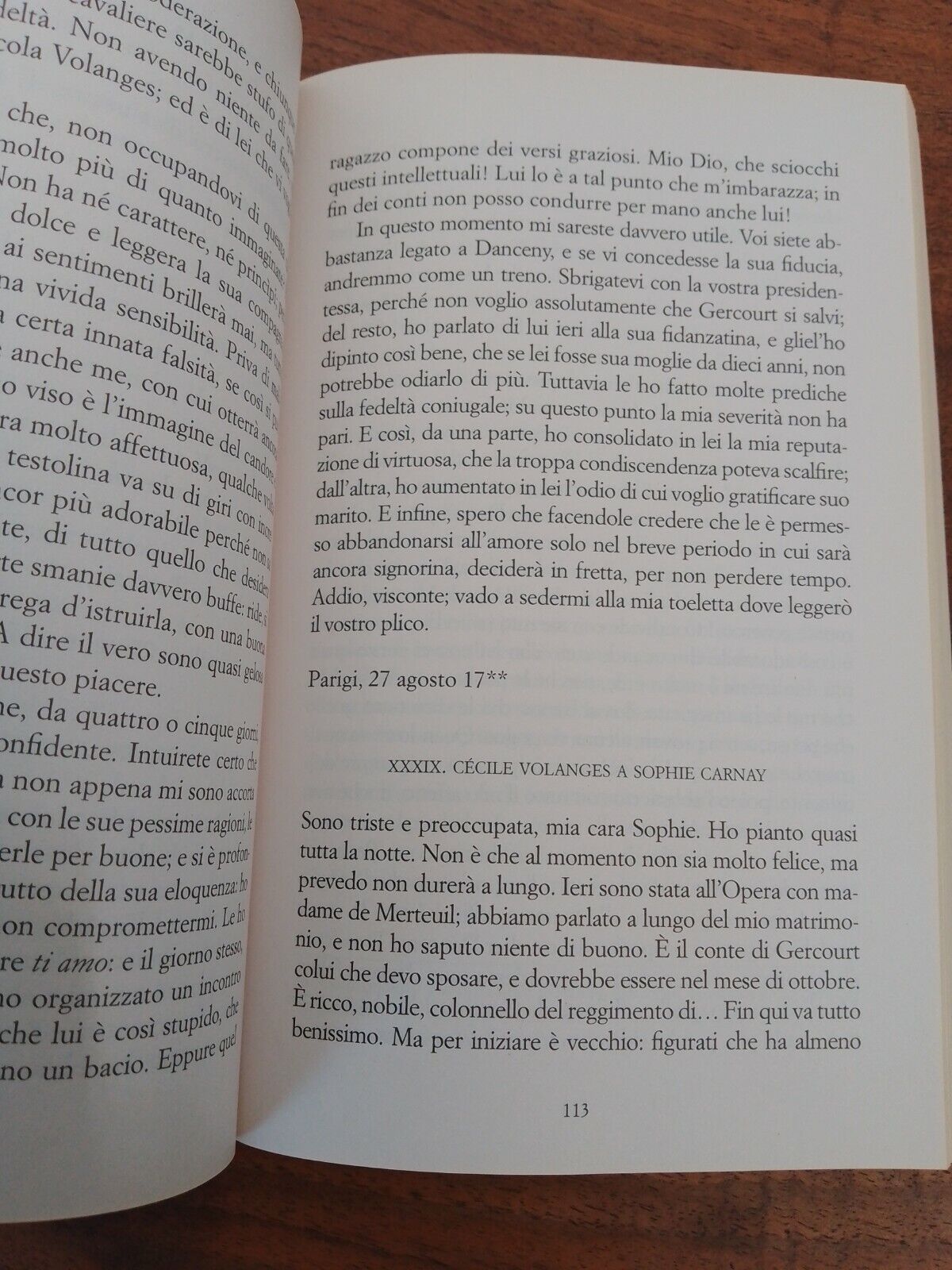 Le relazioni pericolose,C. De Laclos, BCDe, 2012