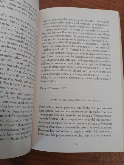 Le relazioni pericolose,C. De Laclos, BCDe, 2012