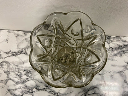 Worked glass vase