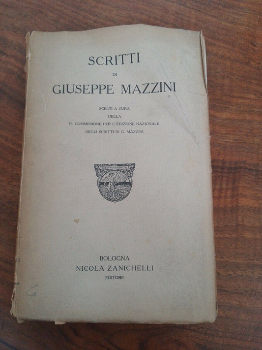 Writings by Giuseppe Mazzini, Zanichelli, 1921