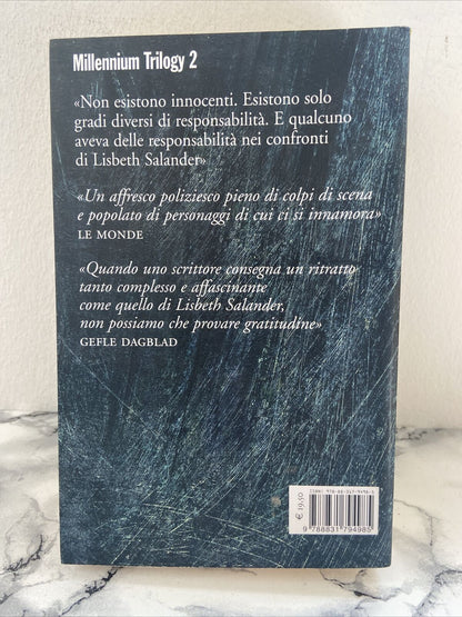LA RAGAZZA CHE GIOCAVA CON IL FUOCO - Stieg Larsson / Marsilio 2009