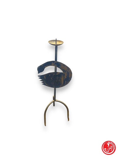 Wrought iron candle holder 