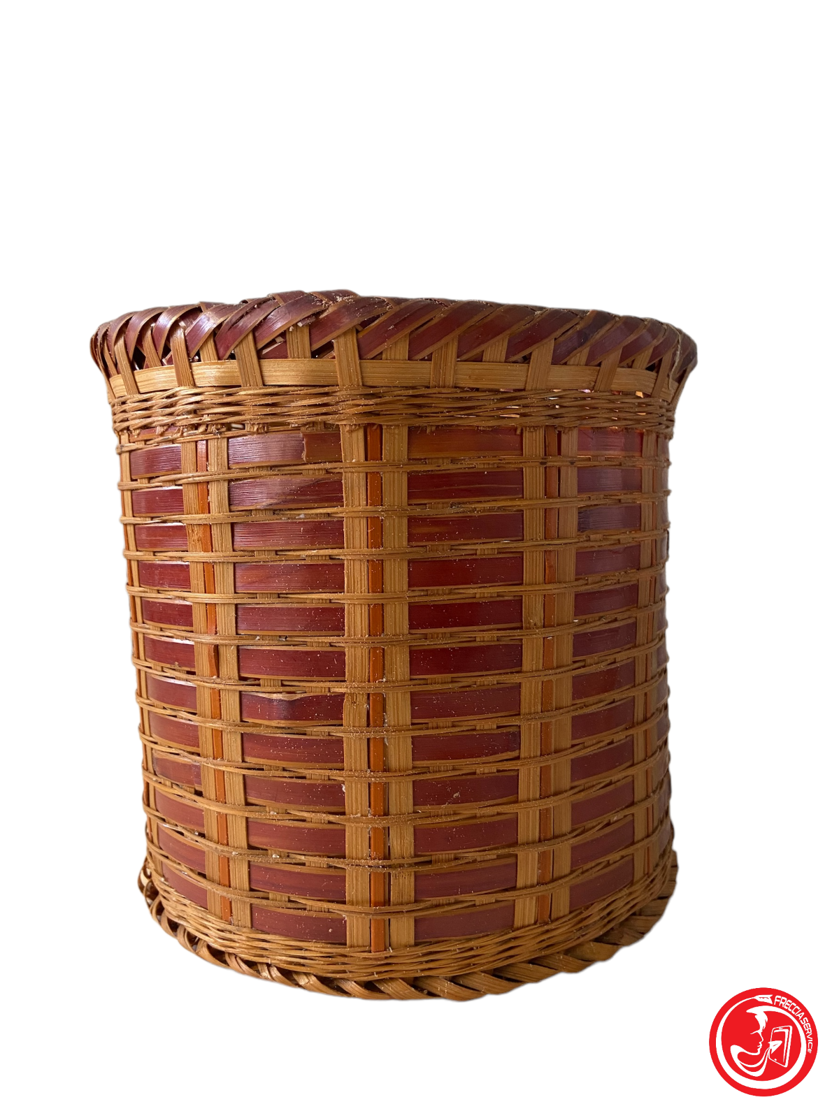 Rigid woven basket