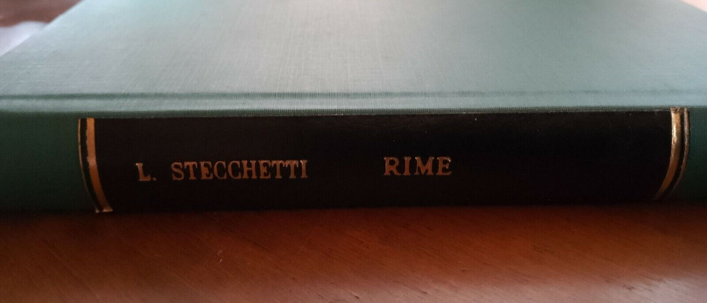 Rime, Argia Sbolenfi, Zanichelli 1928, préface de L.Stecchetti