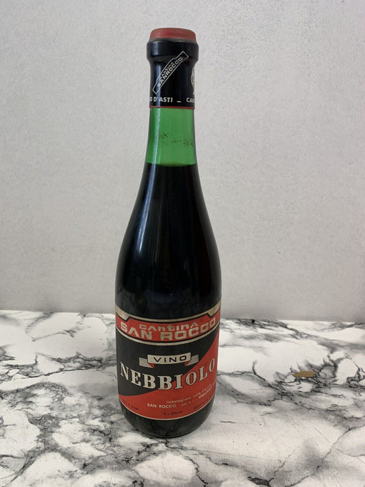 Nebbiolo wine bottle - San Rocco winery - Vigliano d'Asti