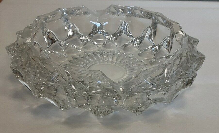 Elegant 1950s glass ashtray