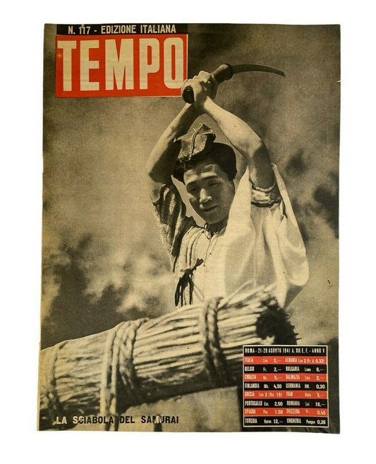 Edizione italiana - TEMPO n 117 - La sciabola del samurai - Agosto 1941