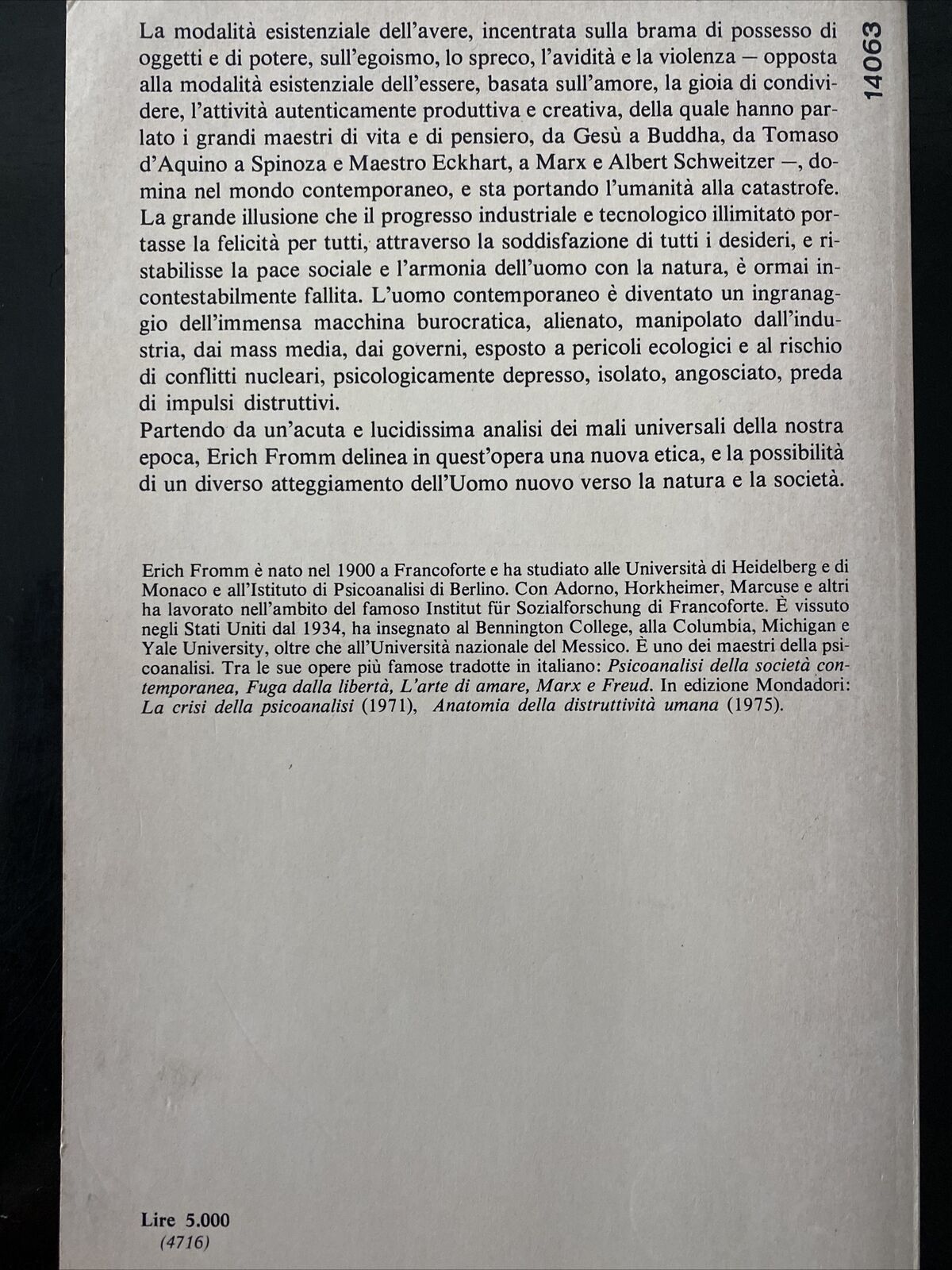 To have or to be? - Erich Fromm - Mondadori 1979