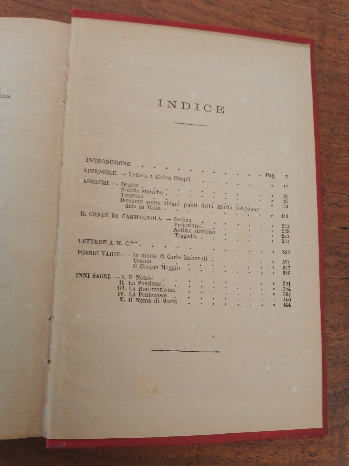 Tragedie e Poesie di A. Manzoni, Sonzogno 1882