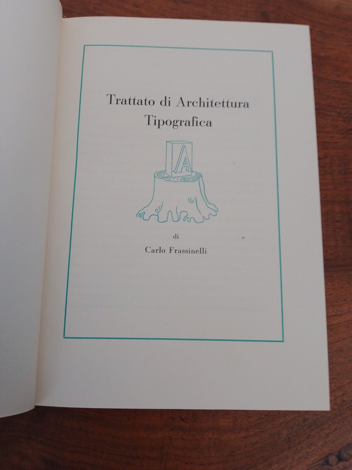 TREATY OF TYPOGRAPHIC ARCHITECTURE, Carlo Frassinelli, 1929