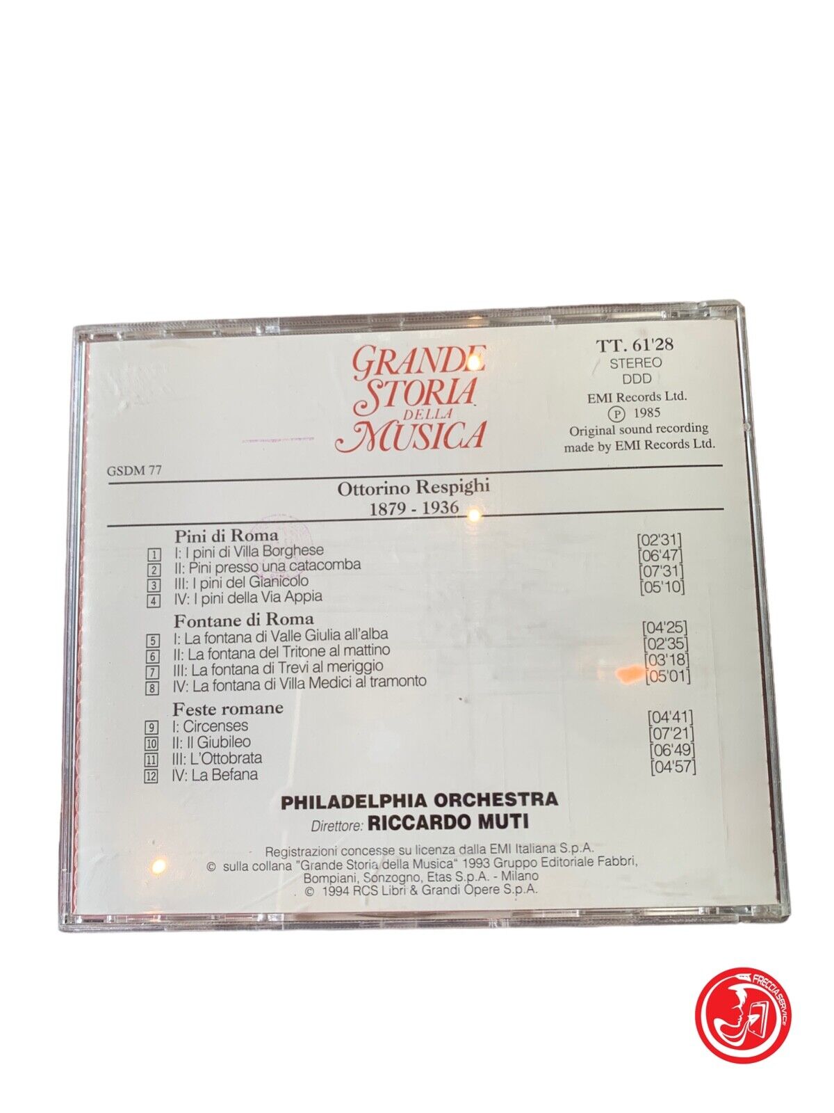 Respighi - Pini di Roma, Fontane di Roma, Feste Romane