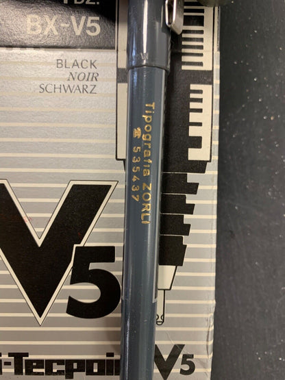 Box of 10 Pilot V5 Black noir pens