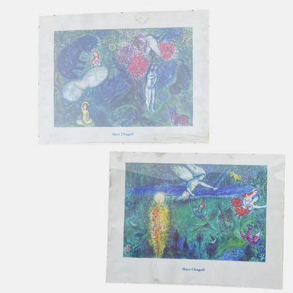 Deux tirages Marc Chagall 80 x 60 cm