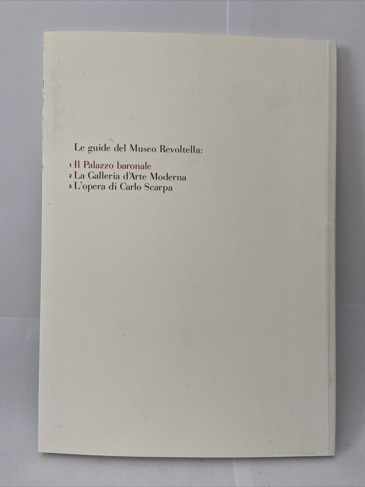 Museo Revoltella. Il palazzo baronale. La guida. [Ed. italiana e inglese.]