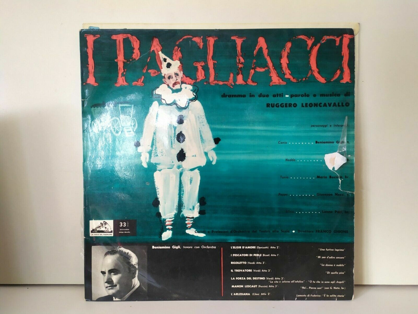 Ruggiero Leoncavallo / Beniamino Gigli Direttore Franco Ghione – I Pagliacci