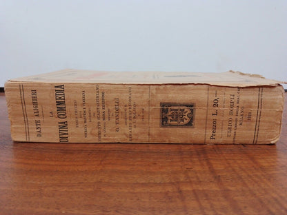 LA DIVINA COMMEDIA, Dante ALIGHIERI,  HOEPLI 1929 raro