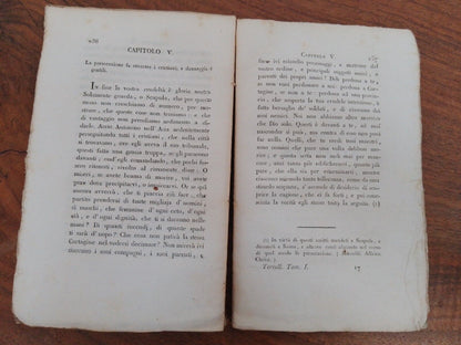 Œuvres choisies de Tertullien, premier et deuxième volumes, Visaj Stampatore, 1821 rare