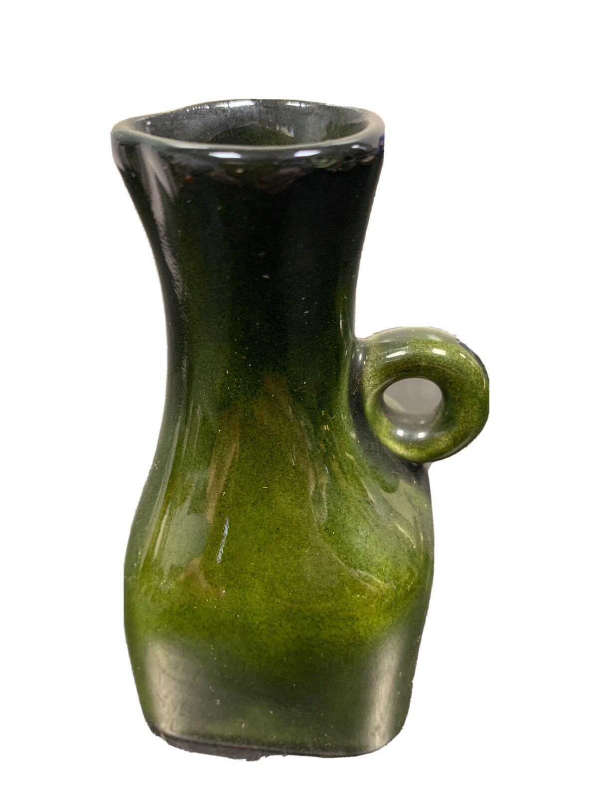 Piccola caraffa in ceramica verde