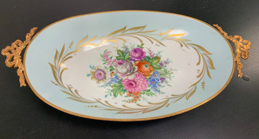 Decorated vintage tray