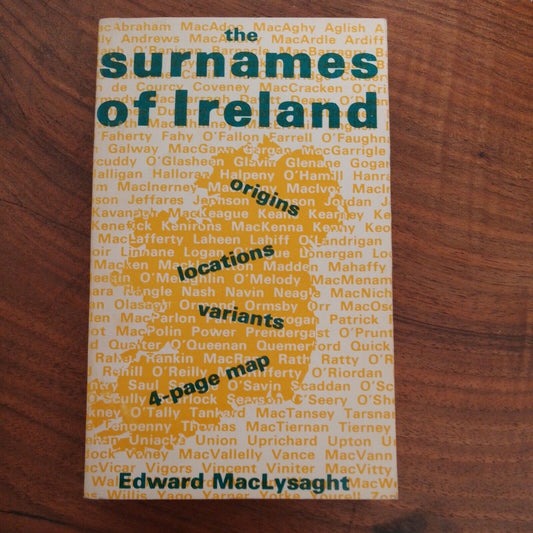 Les noms de famille d'Irlande, E.MacLyysaght, Irish univ. Presse, 1973