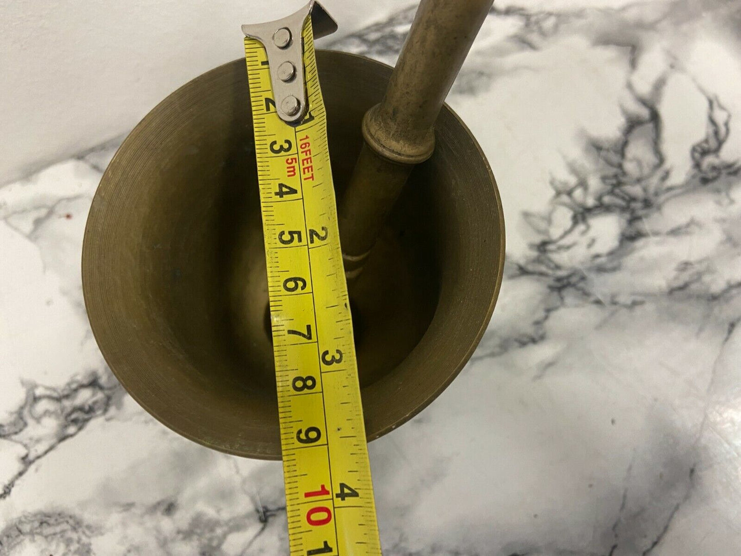 Brass pestle and mortar