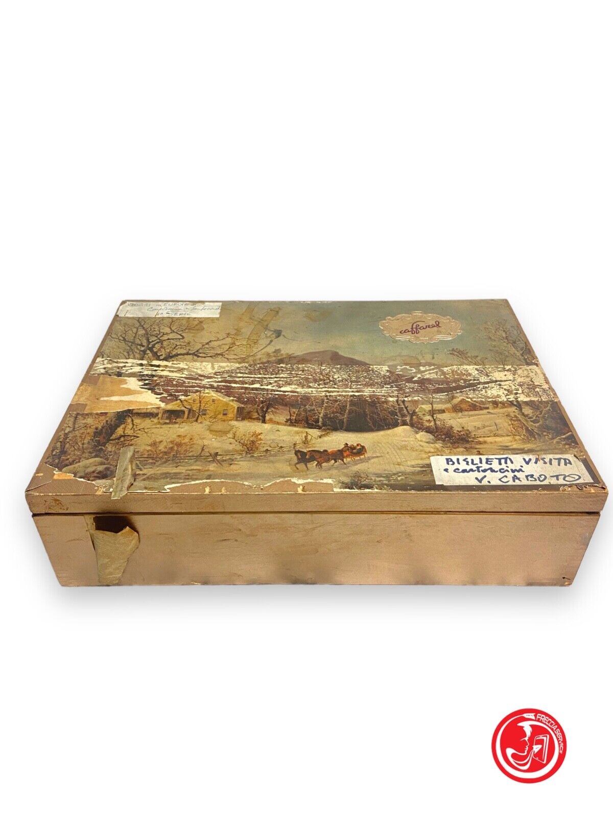 Caffaril covered wooden box