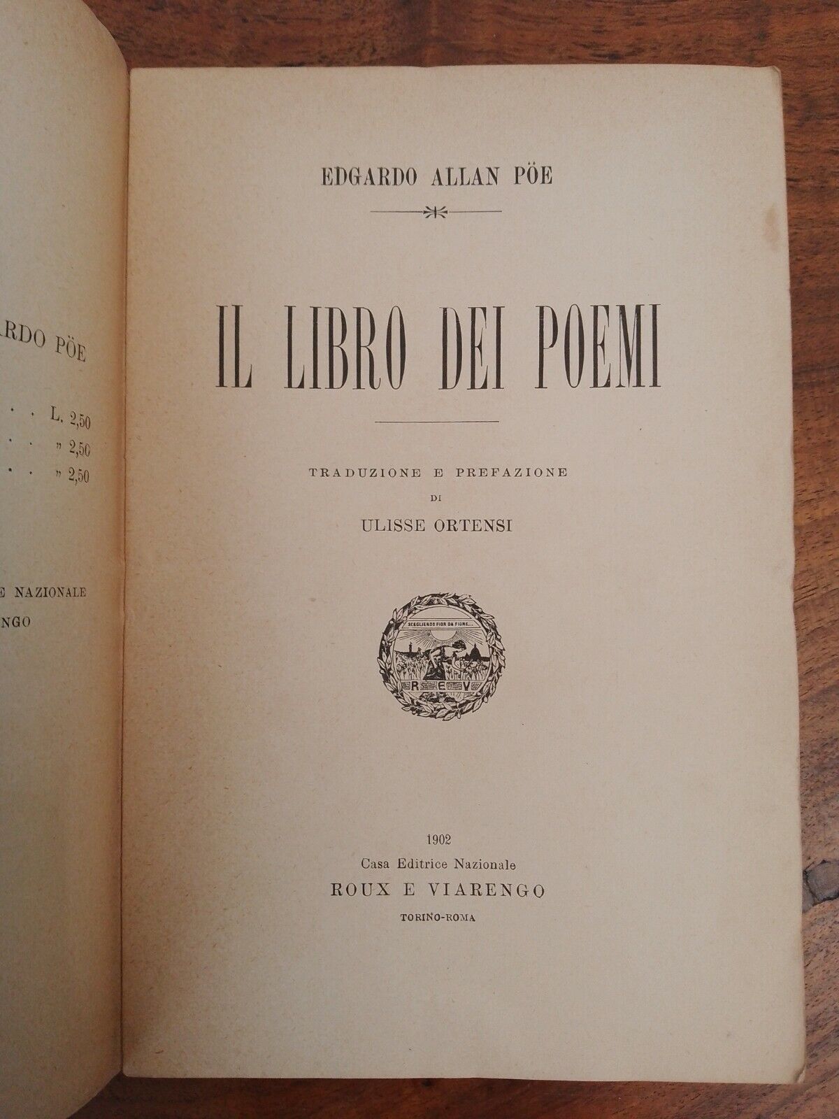 Le Livre des Poèmes, EA POE, Roux et Viarengo, 1902