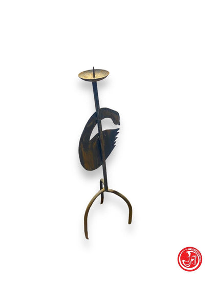 Wrought iron candle holder 