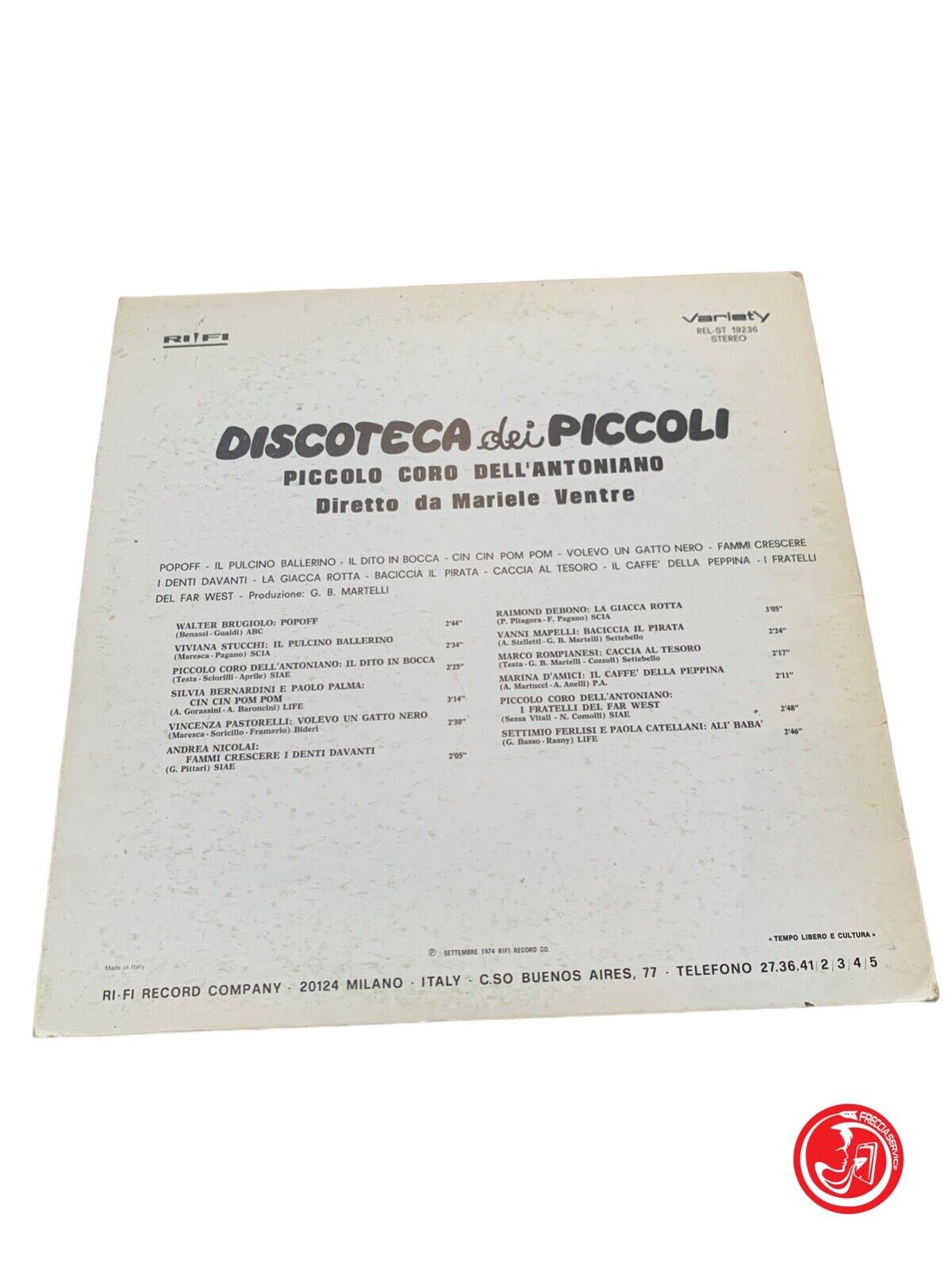 Piccolo Coro Dell'Antoniano - Disco of the Little Successful Songs Vol.1