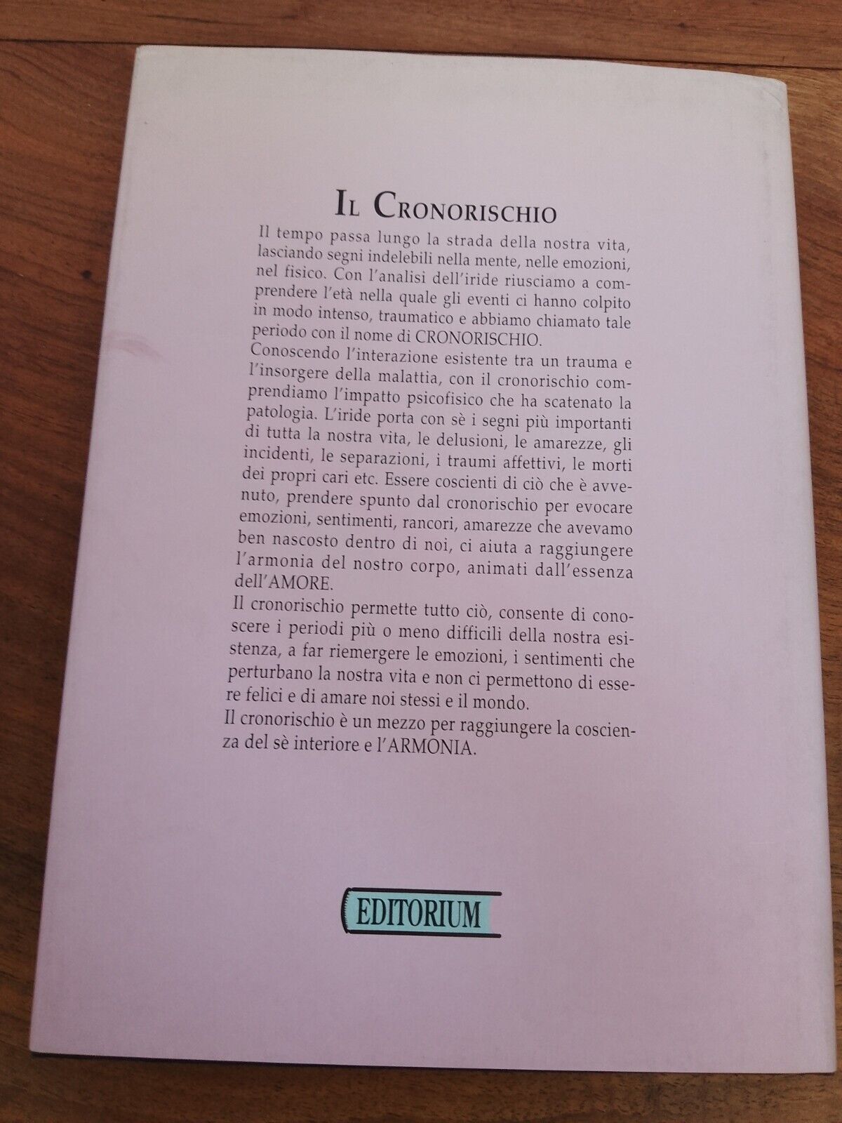 Il Cronorischio - D. Lo Rito - Editorium