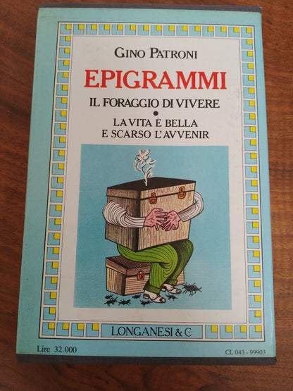 Epigrams, G. Patroni, 2 volumes, slipcase, Longanesi 1988