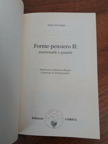 Forme-pensiero, I-II, A.Givaudan, Ed. AMRITA
