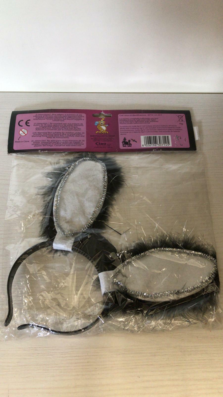 HALLOWEEN BUNNY HEADBAND WITH LIGHTS