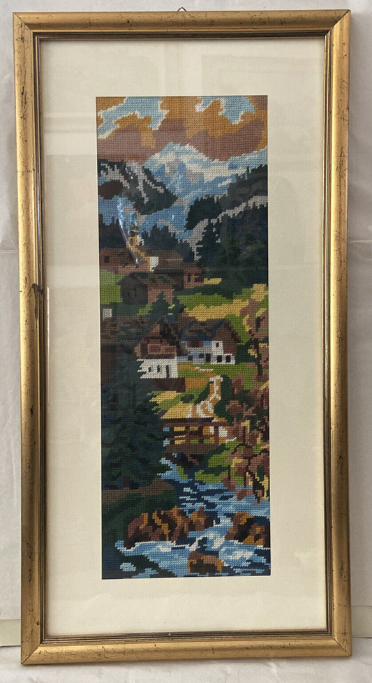 Cross Stitch Framework Natural Landscape