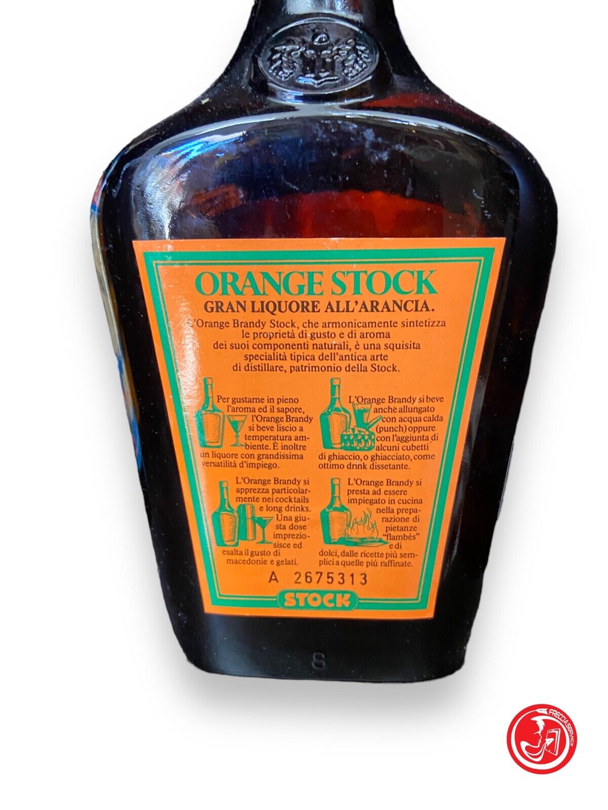 Bouteille de liqueur de brandy Gran Orange 