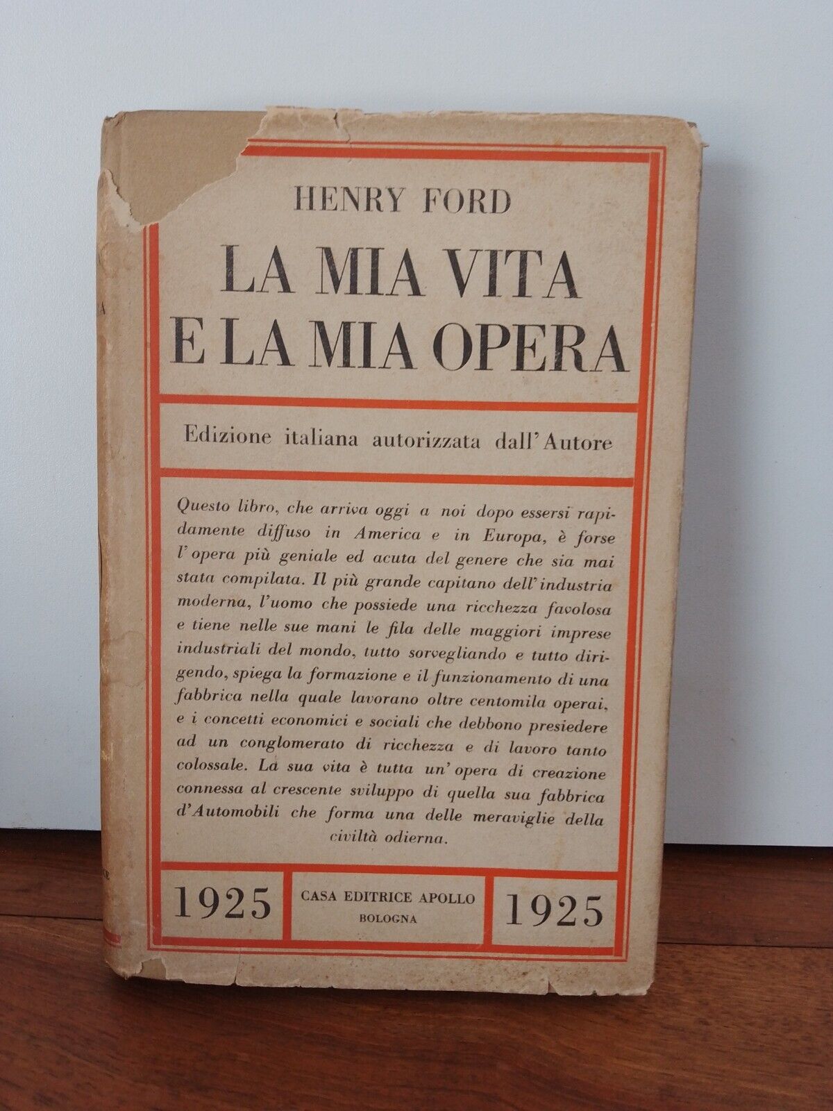 Ma vie, mon travail, H. Ford, Apollo Ed., 1925 Rare