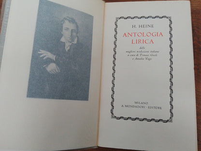 LYRIC ANTHOLOGY by H. Heine, 1934 Mondadori first edition