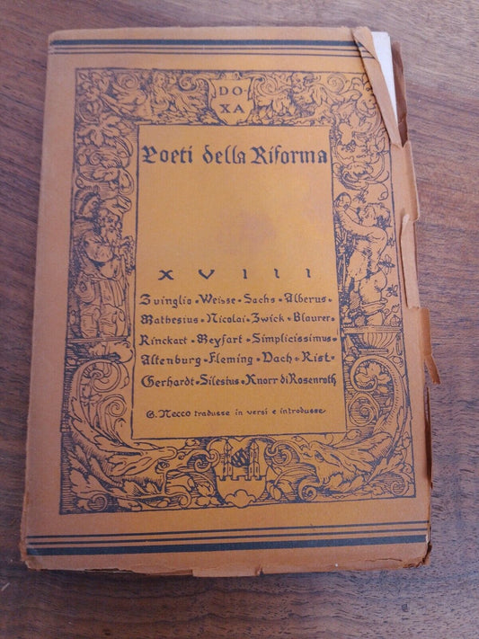 POETI DELLA RIFORMA XVIII, G.Necco trad.,  Roma,Doxa, 1928