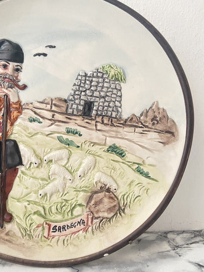 Hand Painted Plate Sardinia