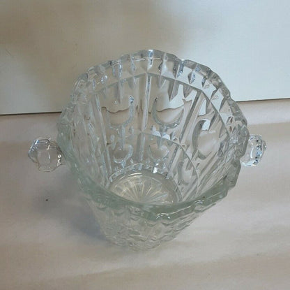 PRECIOUS LARGE HEAVY SOLID CRYSTAL VASE PRESTIGE ART