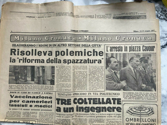 La stampa 1957 -Milano