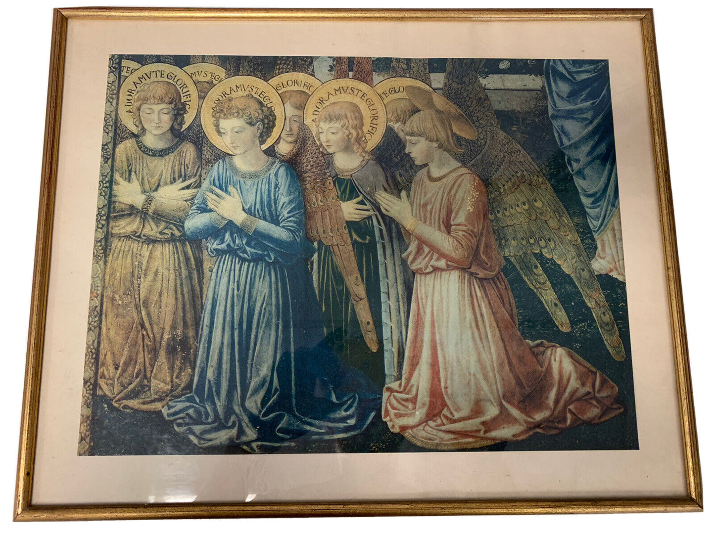 Vintage angel painting