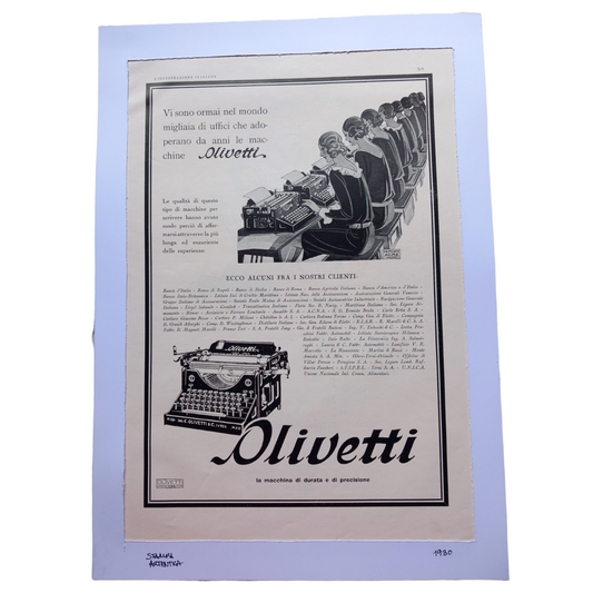 Stampa pubblicitaria anni '30-'40