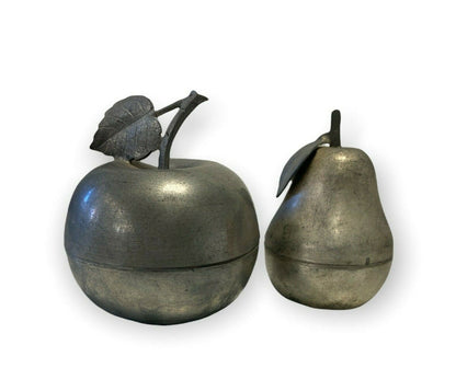 Frutta in peltro - mela e pera