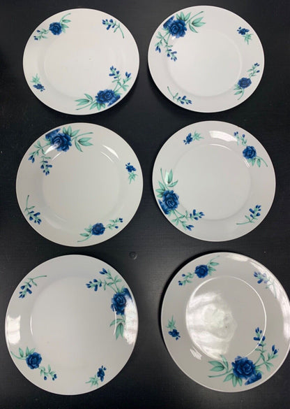 Set of 6 Tempo porcelain plates 