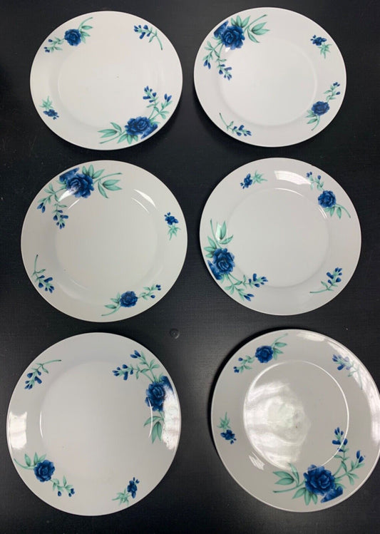 Set de 6 assiettes en porcelaine Tempo 