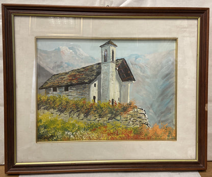 Dipinto Olio Su Tela Firmato Giulietti