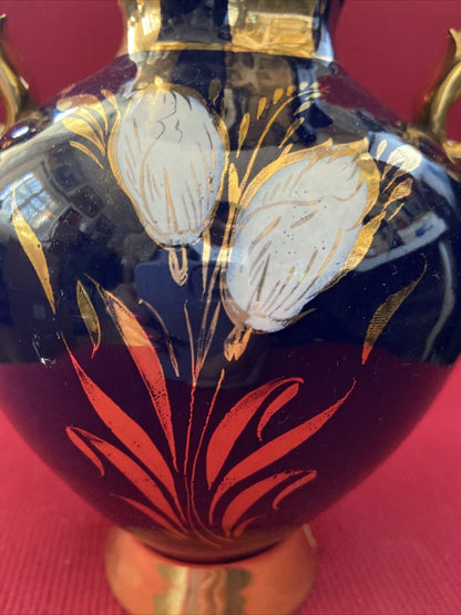 Sicas Estofior Limoges Style Vase