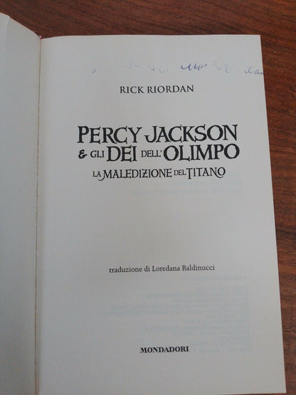 Percy Jackson et les Olympiens : La Malédiction du Titan, R. Riordan