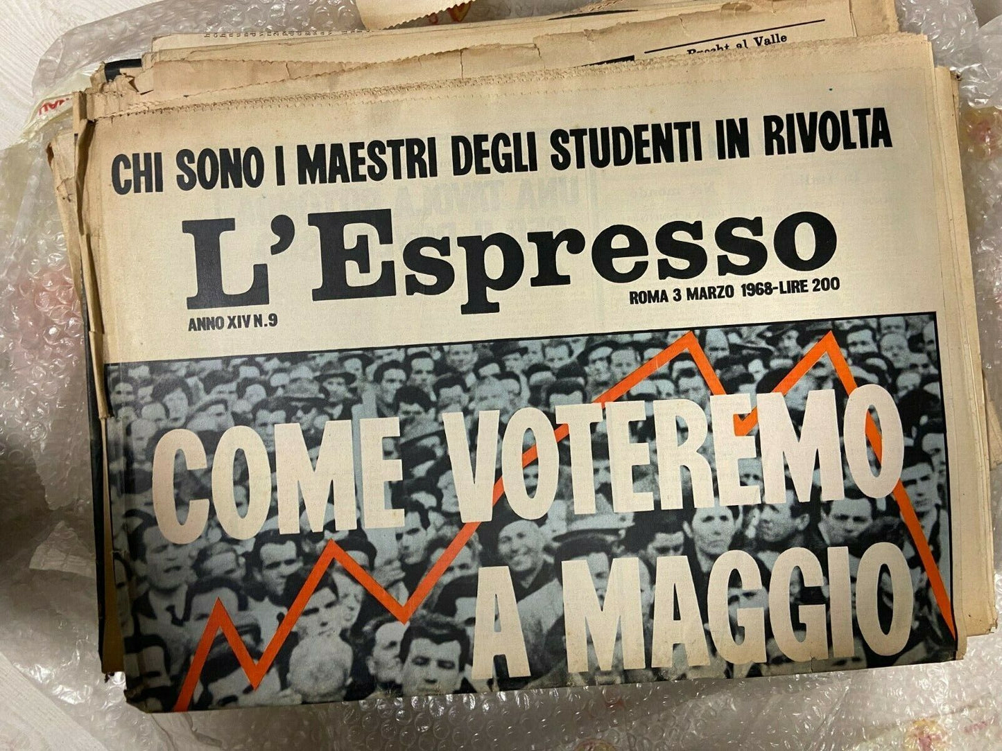 L'Espresso -  giornali antichi - anni '69/'71/'72/'73